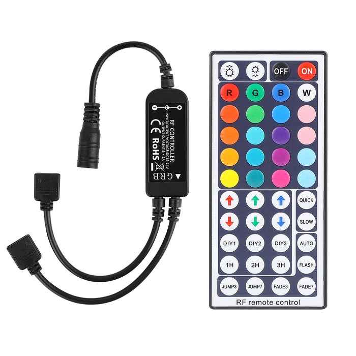 Supernight RGB Remote Controller for LED Strip Light 4 Pin Connector RF Control 2 Port Fits 3528 5050 2835SMD