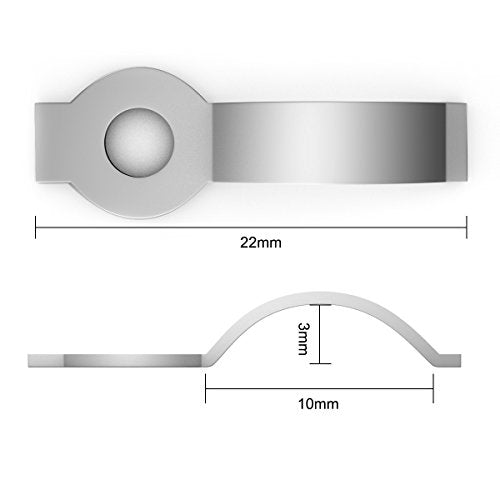 SUPERNIGHT 50pcs LED Light Strip Mounting Bracket Fixing Clip - One Side Fixing, Ideal for Waterproof LED Light Strip with Width of 10mm