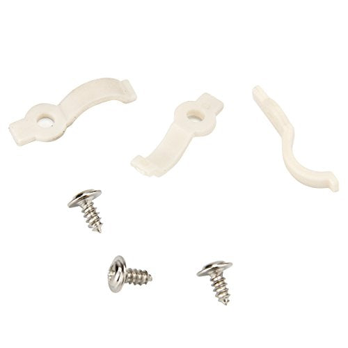 SUPERNIGHT 50pcs LED Light Strip Mounting Bracket Fixing Clip - One Side Fixing, Ideal for Waterproof LED Light Strip with Width of 10mm