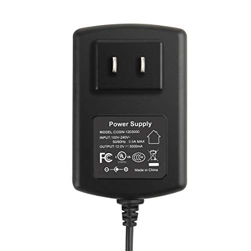 SUEPRNIGHT UL Listed 12 Volt Power Supply, AC AC 100-240V to 12V 3A 36W DC Switch Transformer Converter Adapter for PC Monitor LED Strip Light