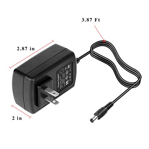 SUEPRNIGHT UL Listed 12 Volt Power Supply, AC AC 100-240V to 12V 3A 36W DC Switch Transformer Converter Adapter for PC Monitor LED Strip Light