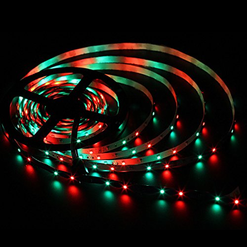SUPERNIGHT RGB Strip Light, 16.4ft 300leds SMD 3528 Color-Changing Rope Lights,Flexible, Multi-Colors,Non-Waterproof (No Power Adapter)