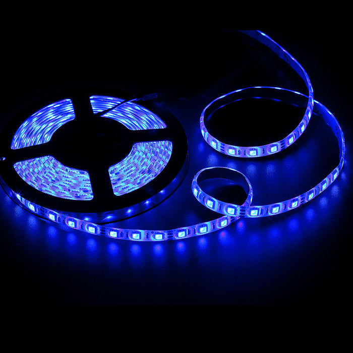 SUPERNIGHT LED Strip Lights, 16.4Ft RGB Color Changing SMD5050 300 LEDs Flexible Light Strip Waterproof Kit with 44 Key Remote Controller and 12V 5A Power Supply