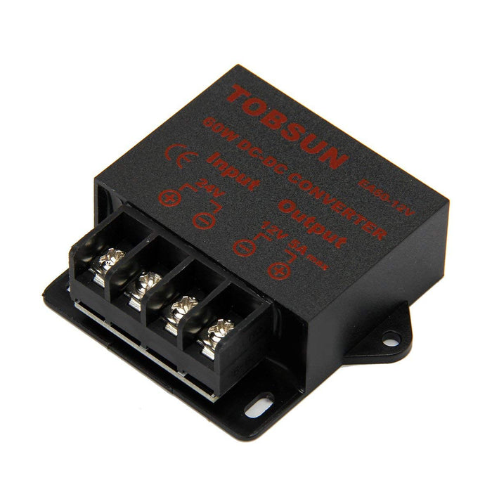SUPERNIGHT DC 24V to 12V 5A 60W Converter Step Down Regulator for Car Low Voltage Transformer