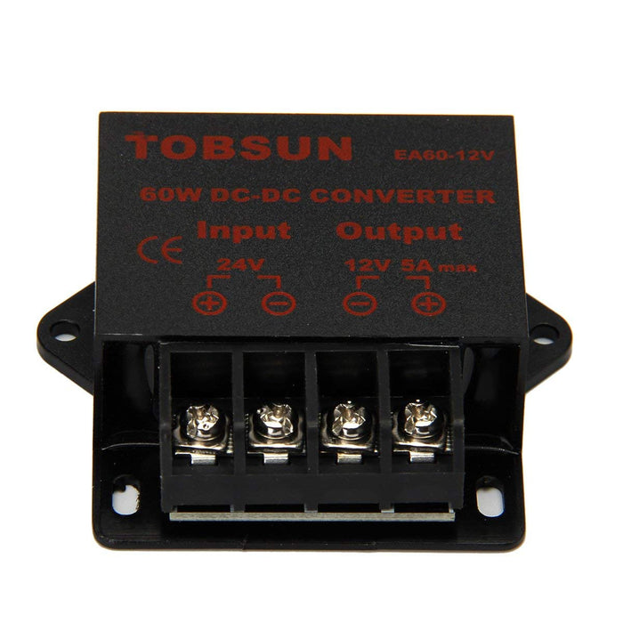 SUPERNIGHT DC 24V to 12V 5A 60W Converter Step Down Regulator for Car Low Voltage Transformer
