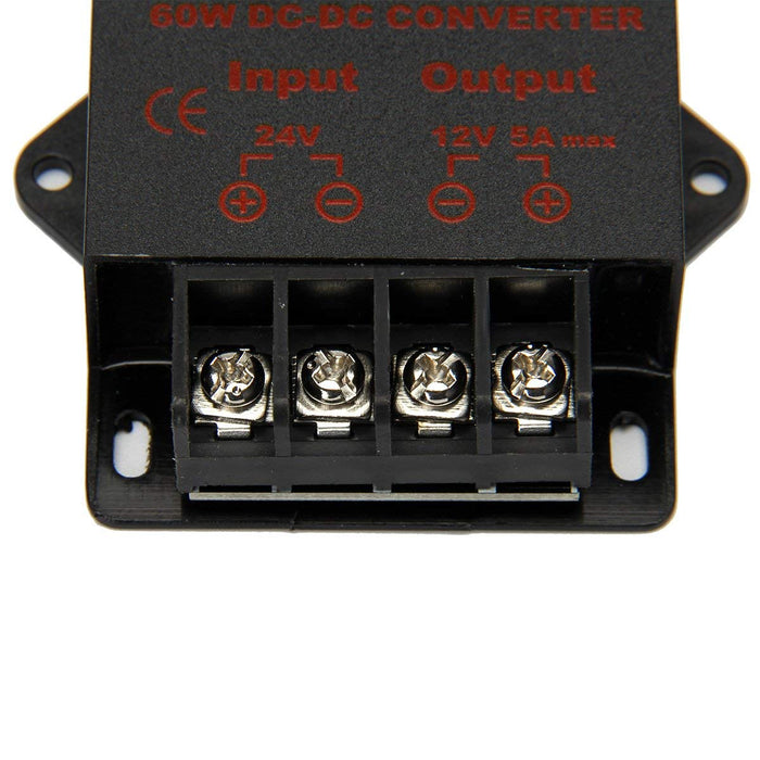SUPERNIGHT DC 24V to 12V 5A 60W Converter Step Down Regulator for Car Low Voltage Transformer