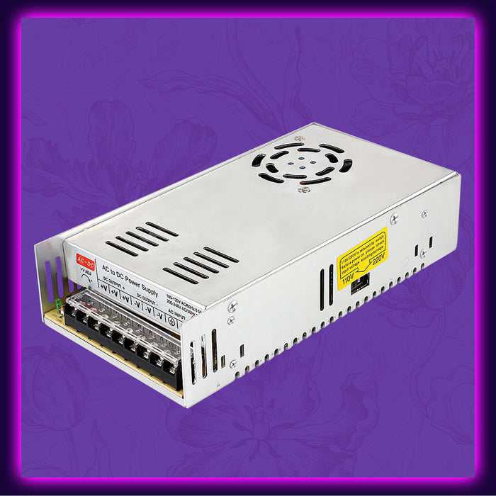 AC 110V/220V to DC 12V 30A 360W Switching Mode Power Supply Regulated Power Supply Transformer Adapter LED Driver for LED Strip, CCTV Camera System, Radio