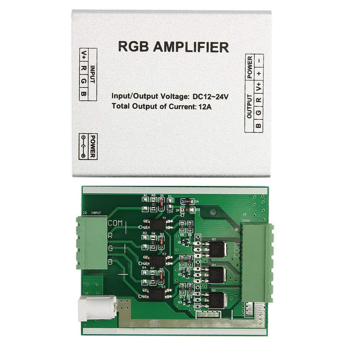 SUPERNIGHT DC 12~24V 12A Data Repeater LED RGB Signal Amplifier for SMD 3528 5050 LED Strip Light