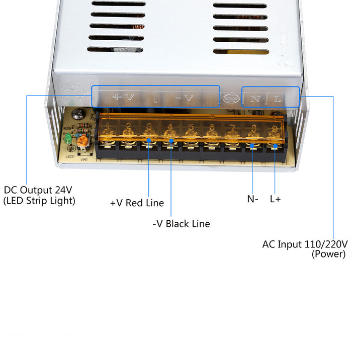 SUPERNIGHT 24V 14.6A 350W DC Regulated Switching Power Supply Adapter