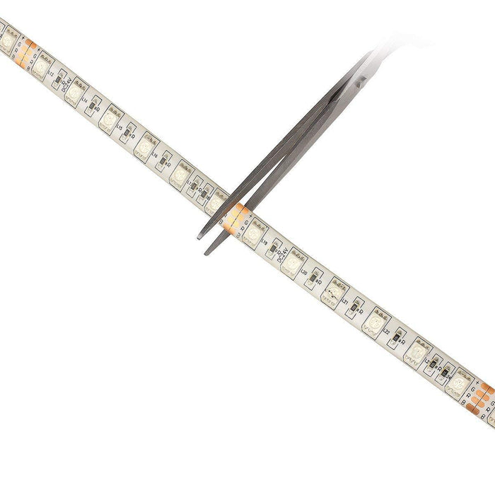SUPERNIGHT 32.8FT 5050 SMD RGB LED Strip Light,  Flexible Super Long IP65 Waterproof LED Strip 60LEDs/M 600LEDs/Reel LED Light Tape DC24V Christmas Decorative LED Lighting