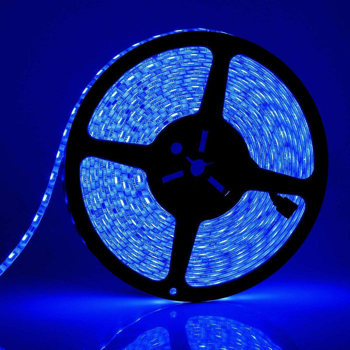 SUPERNIGHT 32.8FT 5050 SMD RGB LED Strip Light,  Flexible Super Long IP65 Waterproof LED Strip 60LEDs/M 600LEDs/Reel LED Light Tape DC24V Christmas Decorative LED Lighting