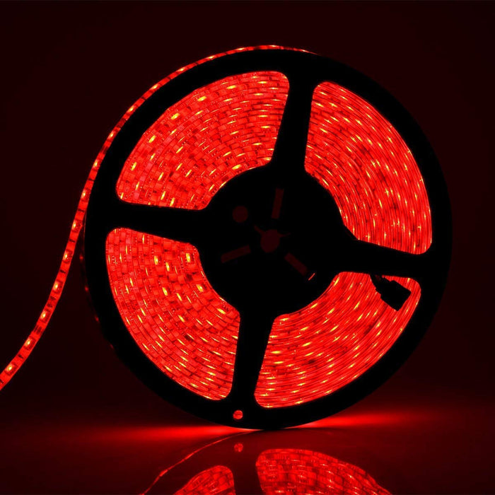 SUPERNIGHT 32.8FT 5050 SMD RGB LED Strip Light,  Flexible Super Long IP65 Waterproof LED Strip 60LEDs/M 600LEDs/Reel LED Light Tape DC24V Christmas Decorative LED Lighting