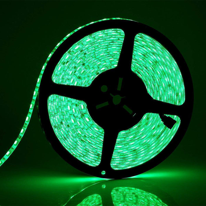 SUPERNIGHT 32.8FT 5050 SMD RGB LED Strip Light,  Flexible Super Long IP65 Waterproof LED Strip 60LEDs/M 600LEDs/Reel LED Light Tape DC24V Christmas Decorative LED Lighting