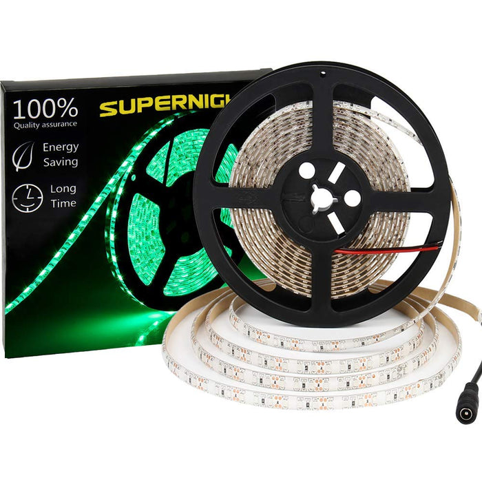 SUPERNIGHT Green LED Strip Light St Patricks Day Decorations Lights with 600 Dimmable LEDs Waterproof Ribbon Light for Home Garden