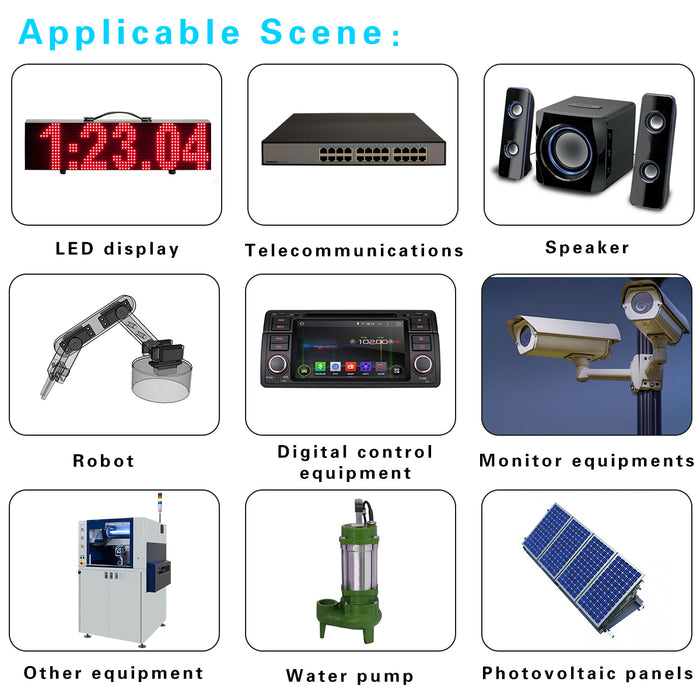 48V to 12V Converter 10A 120W DC to DC Converter Voltage Reducer Step Down Regulator Waterproof