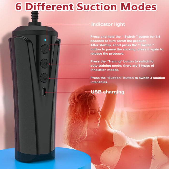 Pussy Pump Adult Sex Toys Vagina Pump Sex Toys for Female Nipple Pussy Sucker Automatic Vacuum Vagina Sex Pump, Adult Toys Nipple Pussy Sucking Toys with 3 Powerful Modes, Adult Sex Toy & Games, 3 Cups Included