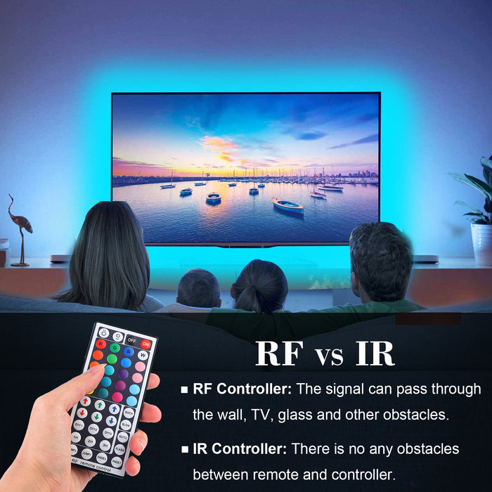 Supernight RGB Remote Controller for LED Strip Light 4 Pin Connector RF Control 2 Port Fits 3528 5050 2835SMD
