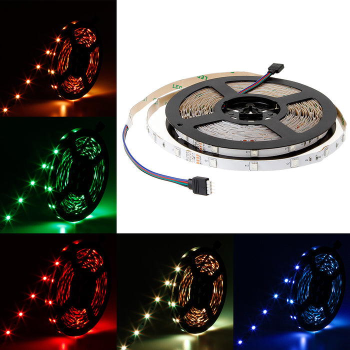 Supernight Led Strip Lights Non Waterproof, 32.8ft 10M 5050 RGB LED Tape Lights Color Changing 300 LEDs Light Strips Kit with 44 Keys IR Remote Controller and 24V Power Supply for Indoor Room Party Bar Hotel TV Car Use