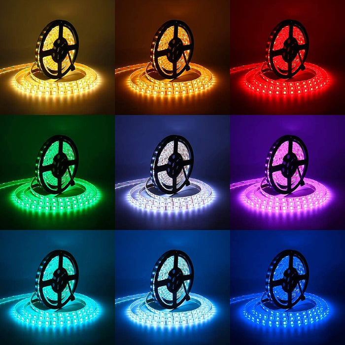 SUPERNIGHT 16.4FT SMD 5050 Waterproof 300LEDs RGB Color Changing Flexible LED Strip Light
