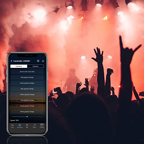 SUPERNIGHT Smart WiFi LED Controller, Dual Output 24 Keys Remote for RGB LED Strip Lights, Voice control through Amazon Alexa Google Home and Work with IFTTT, iOS/Android Compatible