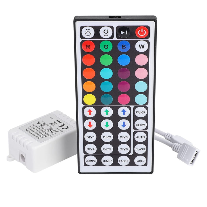 SUPERNIGHT RGB LED Light Strip Remote Controller, 44 Keys IR Remote Controller Replacement for SMD 5050 3528 2835 RGB LED Strip Lights