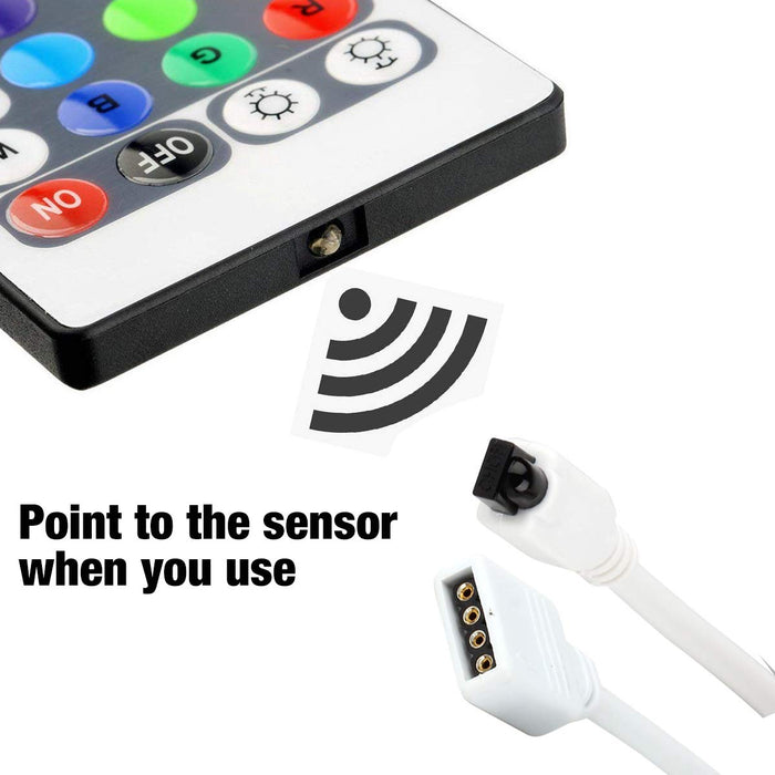 Remote Led Smd SUPERNIGHT RGB LED Light Strip Remote Controller, 44 Keys IR Remote Co ...