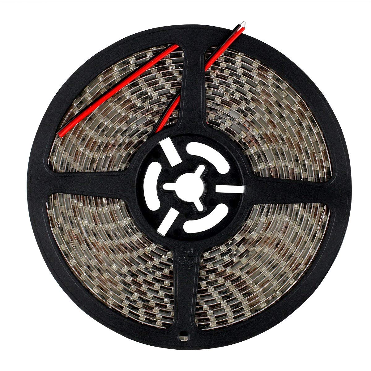 SUPERNIGHT 16.4ft 600leds Cool White LED Light Strip, Waterproof SMD 3528 Flexible Tape Cold White Rope Lighting Decorate for Bedroom TV Backlighting Boat Car Halloween Christmas Party
