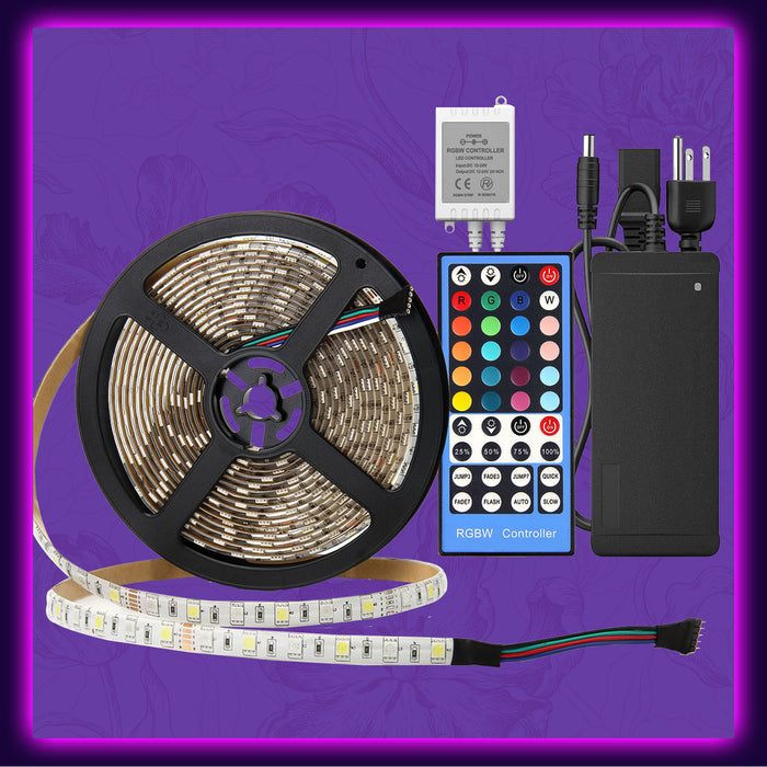 Emuca Octans RGB LED Strip Kit with remote control and WIFI control via APP  (5V DC), 4 x 0,5 m, Plastic