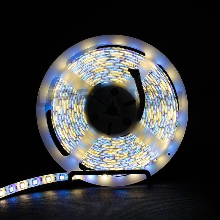 SUPERNIGHT RGBW LED Strip Light RGB Color with Warm White Waterproof Changing Rope Lighting 3500K Color 16.4ft 300leds 5050 Tape Light (RGB + Warm White)