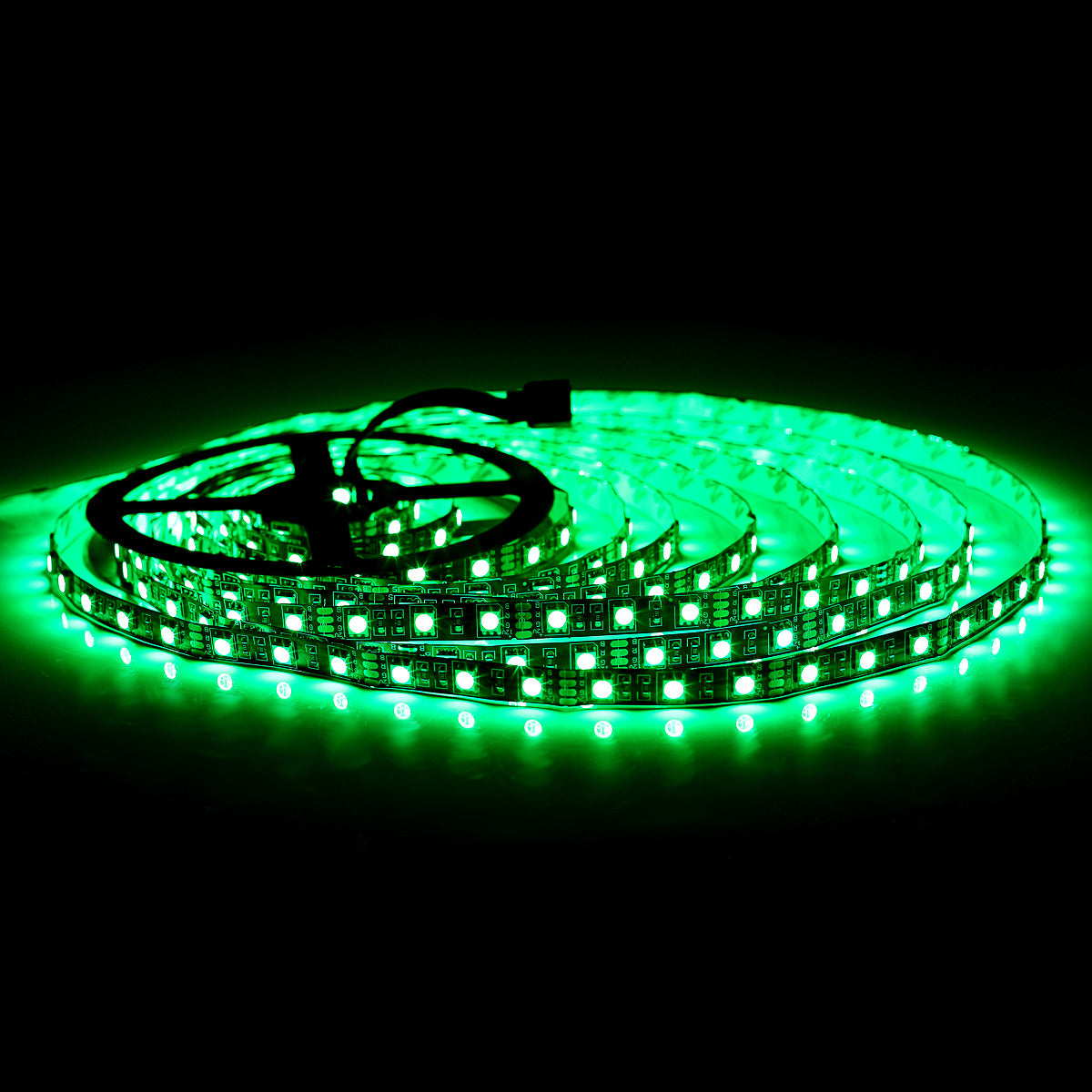 SUPERNIGHT 16.4Ft RGB 5050 SMD 300LEDs Strip Lights Non-waterproof, with Black PCB ( Single Light Strip Only )