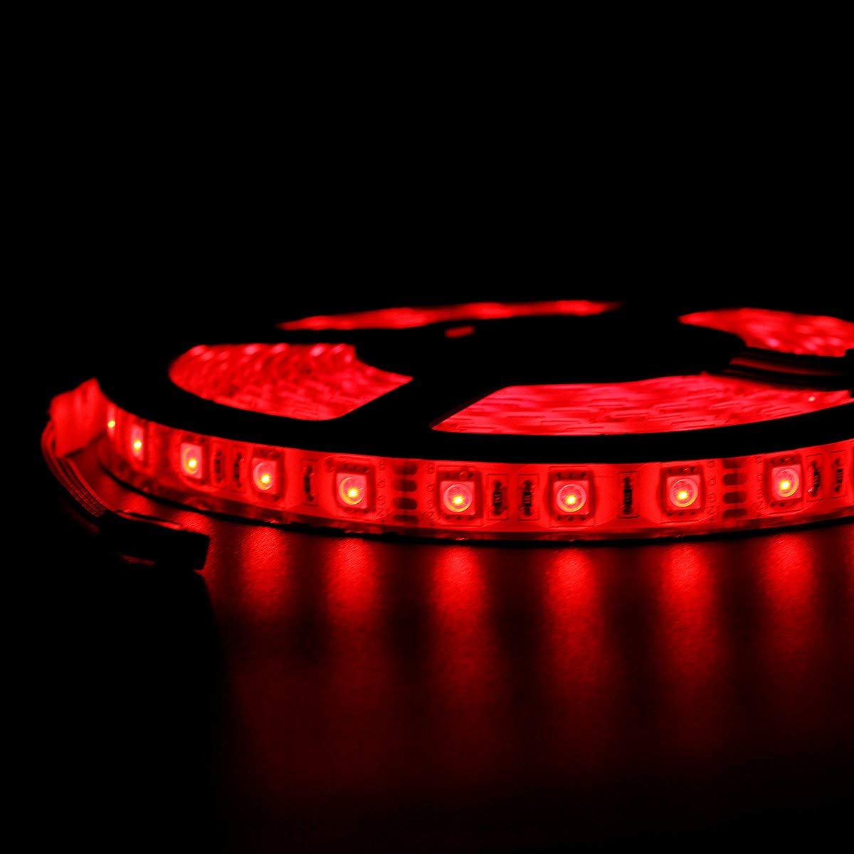 SUPERNIGHT 16.4FT SMD 5050 Waterproof 300LEDs RGB Flexible LED Strip Light Lamp Kit + 44Key IR Remote Controller(Power supply is not included)