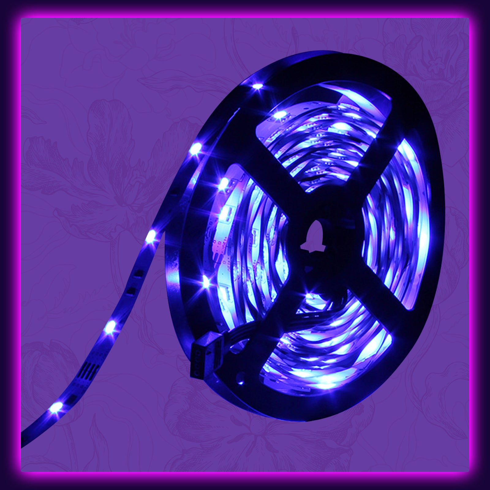 SUPERNIGHT RGB LED Strip Light, 16.4ft Color Changing Rope Lights Non-Waterproof Tape with SMD 5050 LEDs for Bedroom, TV Backlighting, Kitch, Christmas, Father's Day, Indoor Decoration